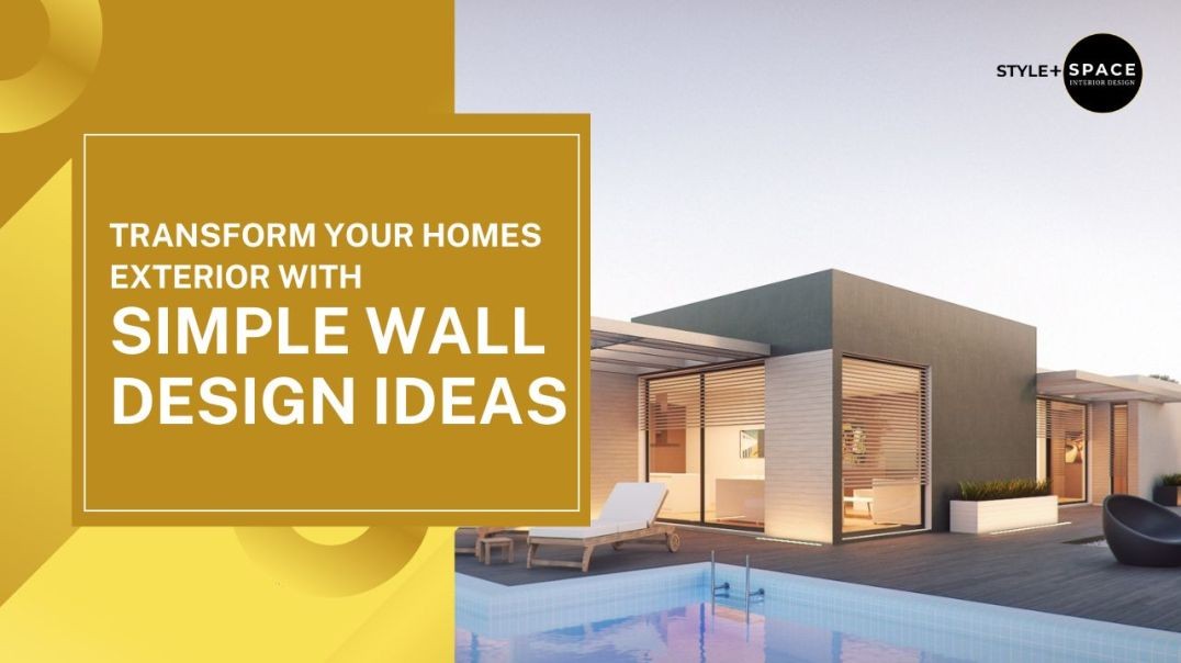 ⁣Transform Your Home’s Exterior with Simple Wall Design Ideas